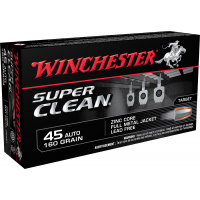 Winchester Ammunition Super Clean 165 gr Full Metal Jacket .45 Auto Ammo, 50/box - W45LF