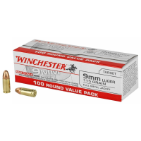 Winchester 115gr FMJ 9mm Ammunition, 100rds - USA9MMVPY