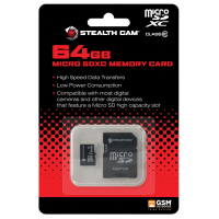 Stealth Cam 64 GB Single Pack Micro SD Memory Card - STC-64MICSD