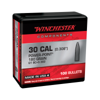 Winchester Ammunition .308 Win 180 gr Reloading Bullets  PP 100rds - WB308P180X