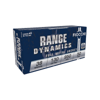 Fiocchi Range Dynamics .38 Special 130gr FMJ Ammo, 50rds - 38A