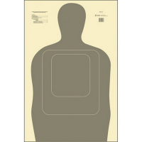 Action Target Law Enforcement 24" x 45" Silhouette Standard TQ-15 Target, Gray, 100/box - TQ-15-GRAY-100