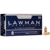 Speer Lawman Clean-Fire Training 9mm Ammo 124 gr TMJ, 50rds - 53824