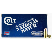 Colt DT Defense, National Match 124 gr Full Metal Jacket 9mm Ammo, 50/box - 9M124FMJCT