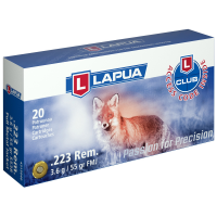 Lapua .223 Remington Ammunition, 20 Rounds FMJ 55Gr - 4315042