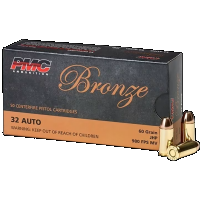 PMC Bronze .32 ACP 60gr JHP Ammo, 50rds - 32B