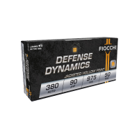 Fiocchi Defense Dynamics .380 Auto/ACP 90gr JHP Ammo, 50rds - 380APHP