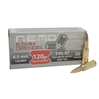 Nemo 6.5 Grendel FMJ-BT 120gr Ammo, 20rd - NEM65GREN