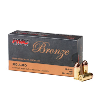 PMC Bronze .380 Ammo 90 Grain FMJ 50rds - 380A