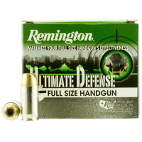 Remington Ultimate Defense Full-Size Handgun 185 gr Brass Jacket Hollow Point .45 ACP Ammo, 20/box - HD45APC