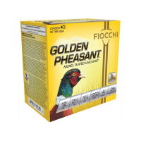 Fiocchi Golden Pheasant 12 Gauge 2.75" #4 Shot Ammo - 1.37 oz - 25rds - 12GP4