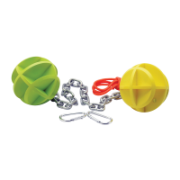 SME 4" Self-Healing Dueling Balls Target, Green/Yellow - SME-BBC