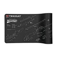 TekMat Mossberg 12"x36" Shotgun Mat With Small Microfiber TekTowel, Black - R36-MOSSBERG