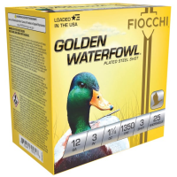 Fiocchi Golden Waterfowl 12 Gauge 3" #3 - 1.25 oz - 25rds - 123SGW3