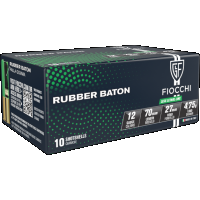 Fiocchi Rubber Baton 12 Gauge 2.75" Rubber Slug Ammo, 10rds - 12LEBAT