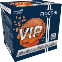 Fiocchi VIP 2.75" 3/4 oz 7.5 Shot 28 Guage Ammunition 25 Rounds - 28VIP75