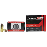 SinterFire Special Duty 10mm Auto 125 gr Ammo Lead-Free Frangible HP - 20rds - SF10125SD