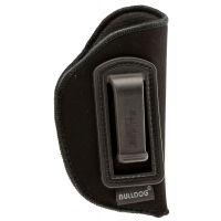 Bulldog Cases Deluxe Right Hand Ruger LCP Mini Inside-The-Pant/Waistband Holster w/ Polymer Clip, Black - DIP-1