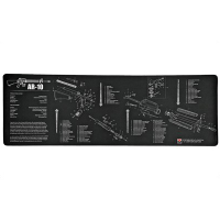 TekMat AR-10 12"x36" Rifle Mat With Small Microfiber TekTowel, Black - R36-AR10