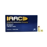 AAC .40 S&W Ammo 180 Grain FMJ RNFP 50rd Box