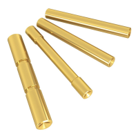 Add a Touch of Gold to Glock 17/19/20 Gen4 with Cross Armory Dimpled 4-Pin Set - CRG4PSGD