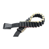 Uncle Mike's Cartridge Belt w/ Flip Open Buckle, 2", Black - 88051