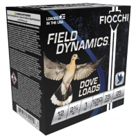 Fiocchi Field Dynamics Dove & Quail 12ga Shotshells 2.75" 1oz #7.5, 25rds - 12GT75