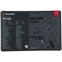 TekMat Cleaning Mat, Pistol Size, 11"x17", For FN 509, Black