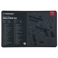 TekMat Cleaning Mat, Pistol Size, 11"x17", For Walther Q5 SF, Black