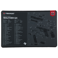 TekMat Cleaning Mat, Pistol Size, 11"x17", For Walther Q4 SF, Black