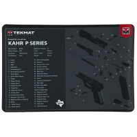 TekMat Cleaning Mat, Pistol Size, 11"x17", For Kahr P Series, Black