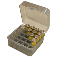 MTM Case Gard S25D 12/16/20 Gauge 25 Round Dual Gauge Shotshell Case, Clear Smoke - S25D-41