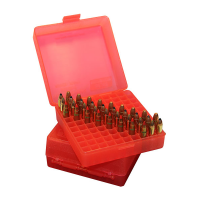 MTM Case-Gard Flip-Top .44 Rem 100 Rounds Ammo Box, Red - P-100-44-29