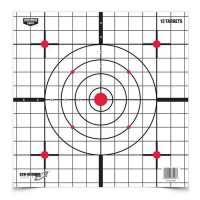 Birchwood Casey EZE-Scorer 12" Sight-In Target, Black/White, 13/pack - 37213