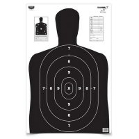 Birchwood Casey EZE-Scorer 23" x 35" Silhouette BC27 Practice Target, Black/White, 5/pack - 37020