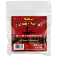 Outers Cleaning Patches, Bulk Pack, .17-.22 Cal, 250 Count