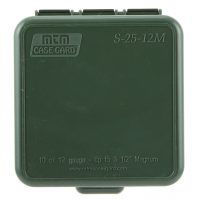 MTM Case Gard S25-12M 10/12 Gauge 25 Round Dual Gauge Shotshell Case Ammo Box, Forest Green - S2512M11