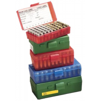 MTM Case Gard P-50 .32 H&R Mag/.17 HMR/.22 Mag/.25 Auto/.32 Auto/.32 LC 50 Round Flip-Top Ammo Box, Green - P503210