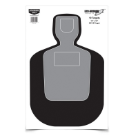 Birchwood Casey EZE-Scorer 12" x 18" Silhouette BC19 Practice Target, Black/Gray, 10/pack - 37201