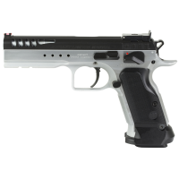 Tanfoglio Limited 9mm Pistol, 4.75" Barrel, Adjustable Sights, Silver - TFLIMMSTR9