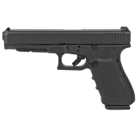 Glock 41 .45 ACP Pistol, 5.31" Barrel, Adjustable Sights, Black - PG4130101