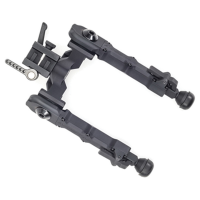 Accu-Tac WB-4 Bipod, 4.5" to 7.5" H, Flat Black - WBB-0400