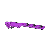 Timber Creek Enforcer Rifle Chassis, Rem 700, Purple - E RC R7SA PPA