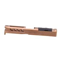 True Precision Axiom Slide, for Glock G19 Gen3, Copper TiCN Finish, RMR Optic Cut & Cover Plate