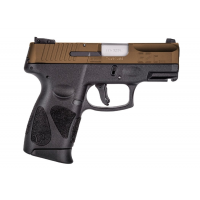 Taurus G2C 12rd 3.2" 9mm Pistol, Black w/ Bronze Slide - 1-G2C93A-12