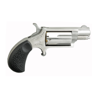 North American Mini Revolver .22 WMR Revolver, 1.625" Barrel, Fixed Sights, Silver - NAA22MSGRC