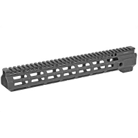 Midwest Industries 13.375" MLOK Combat Rail Handguard w/ 5-Slot Rail Section, Black Anodized - MI-CRM13.375