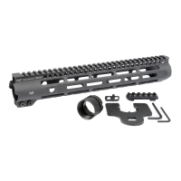 Midwest Industries 12.625"Slim Line Free Float M-LOK Handguard, Black - MI-SLH12.625