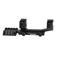 Warne Scope Mounts R.A.M.P AR-15 30mm Ultra High Aluminum 1-Piece Tactical Scope Mount, Matte Black - RAMP30