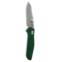 Benchmade Mini Osborne Reverse Tanto Folding Knife, Green - 945